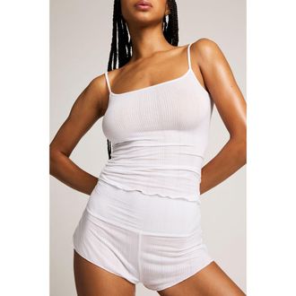 Negative Underwear Whipped Cami in White at Nordstrom, Size Xx-Large