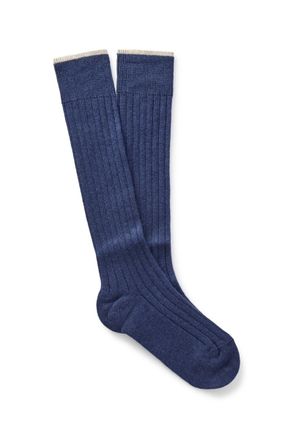 Brunello Cucinelli Ribbed Cashmere Socks