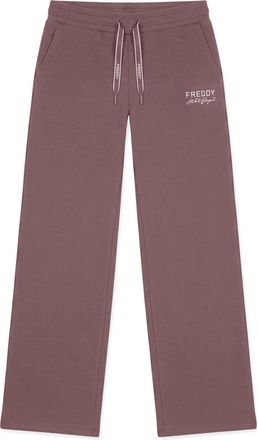 Freddy Pantaloni Sportivi Donna Wide Leg in Felpa Freddy