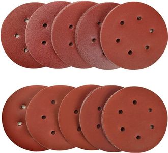 OEM 100 Discos Abrasivos De 5 Pulgadas, Granos 40/80/120/180/320/600/800/1000/1500/2000, Ideales Para Lijadoras Orbitales Aleatorias De 6 Orificios