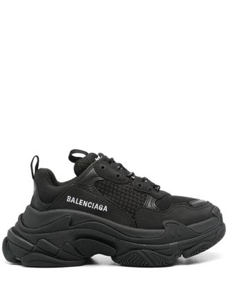 Balenciaga Triple S sneakers - women - Rubber/Fabric/Polyester/Polyurethane - 35 - Black