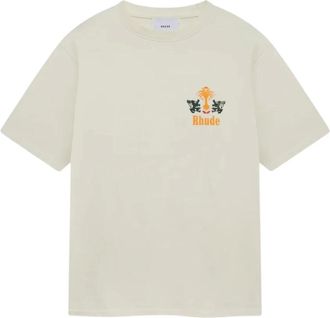 Rhude T-Shirts, male, White, L, Tabaco T-Shirt