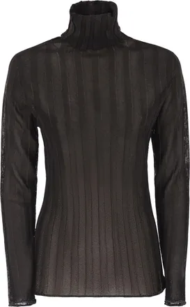 Fabiana Filippi Ribbed Turtleneck With Lurex