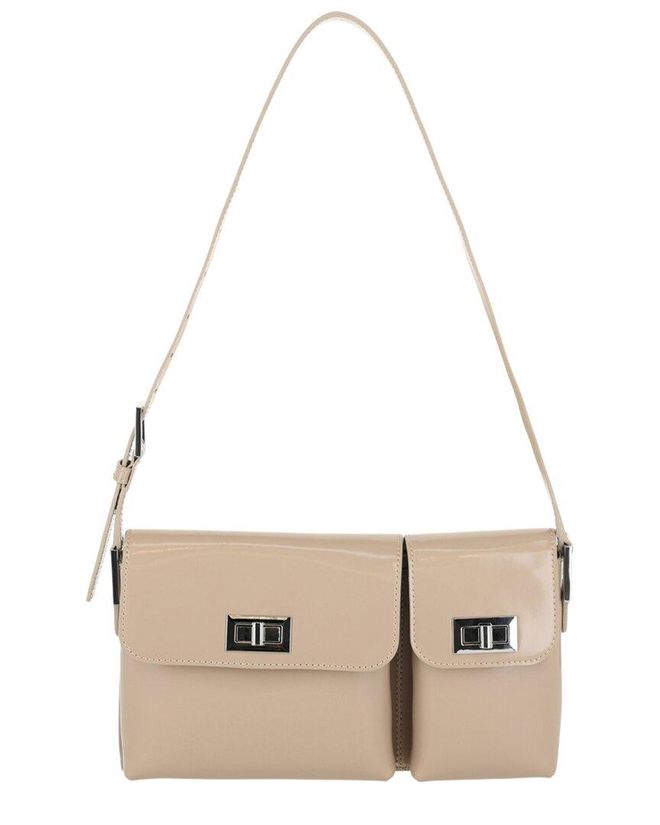 By FAR Billy Patent Leather Shoulder Bag