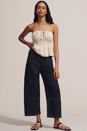 Pilcro The Izzie Relaxed Pull-On Barrel Jeans by Pilcro
