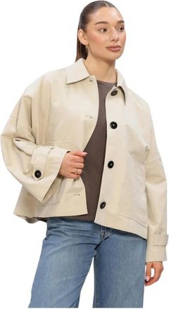 MY ESSENTIAL WARDROBE Dames, Jassen, Beige, Maat: Xl/2Xl Katoen