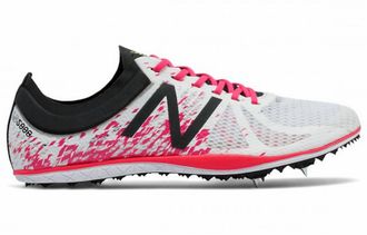 New Balance Womens Ld5000 V4 Spike Shoes In White Pink