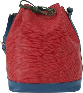 Louis Vuitton Tricolor Noe Epi Leather Red Leather Handbag (Pre-Owned)
