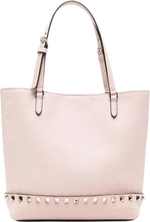 Valentino Garavani Rockstud Tote - Dames - Shoppers - Roze - ONE Size - Leer - Tassen