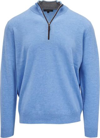 Kinross Cashmere mock-neck sweater - Blue