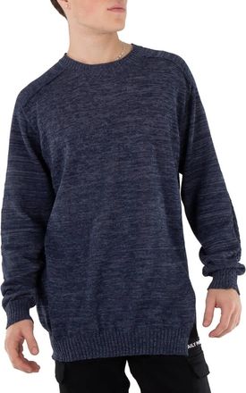 Yohji Yamamoto Navy Open Work Po Sweater, Brand Size 3 (Large)