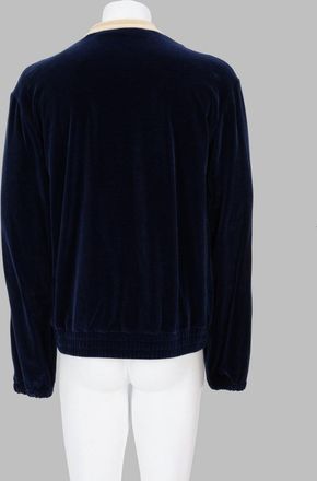 Valentino Colorblock Zip Sweatshirt - Navy
