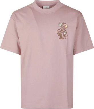 Dr&ocirc;le de Monsieur Tops, Heren, Roze, XS, Katoen, Vase Havana T-Shirt