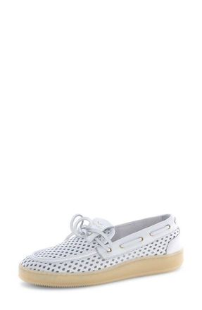 Voile Blanche Olivia Wind Boat Shoe in White at Nordstrom, Size 12Us