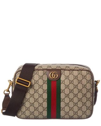 Gucci Ophidia Medium Gg Supreme Canvas & Leather Crossbody