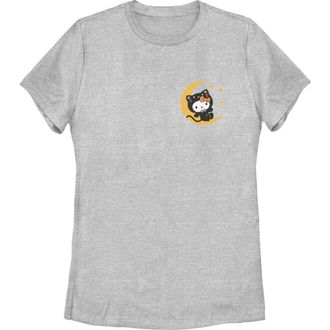 Hello Kitty Womens Hello Kitty Black Cat Costume Party Graphic T-Shirt in Athletic Heather at Nordstrom, Size Xx-Large