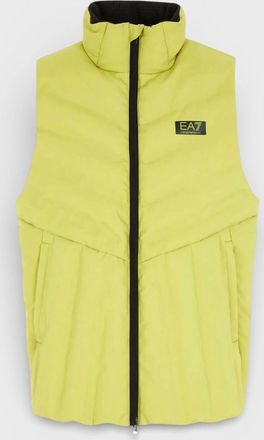 Emporio Armani Mens EA7 Emporio Armani Lightweight Gilet Golden Lime - Yellow - Size: 38/Regular