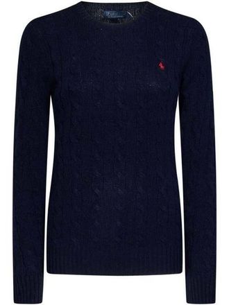Ralph Lauren Knit Cable Sweater With Pony Logo Embroidery