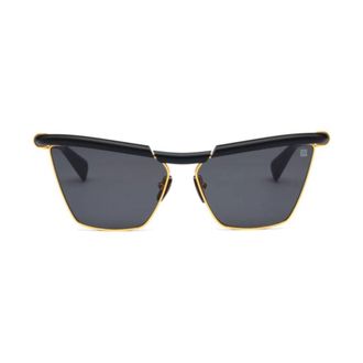 Balmain Victoire Geometric Frame Sunglasses