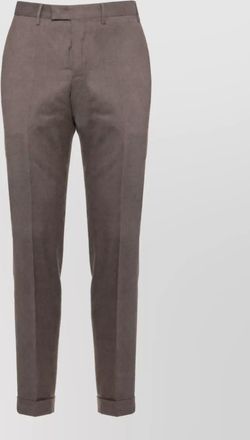 Pantaloni Torino virgin wool straight-leg suit trousers