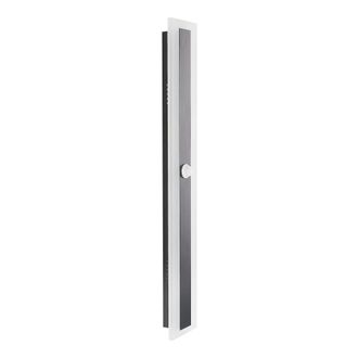 Beliani Beliani - L&aacute;mpara De Pared Led De Metal Negro 60 Cm Acero Acr&iacute;lico Sensor Movimiento Savane