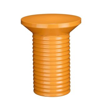 MiCa Decorations Mesa auxiliar fresco naranja h44.5xb35xl35cm