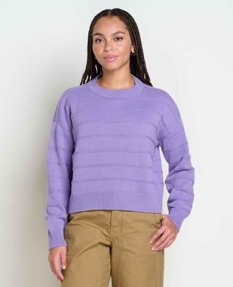 Toad & Co Bianca II Crew Sweater in Pansy at Nordstrom, Size Medium