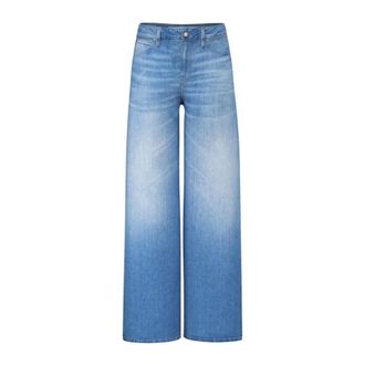 Guess Wide Leg Jeans - Dames - Jeans - Blauw - Maat: W27 Katoen