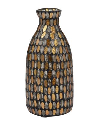 Sagebrook Home Glass 9In Mosaic Vase