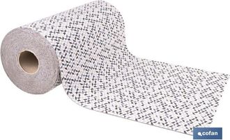 cofan Cofan - Rollo De Alfombra Vin&iacute;lica (15 Metros) De 50cm De Ancho Con Motivo De Mosaico