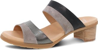 Dansko Womens Theresa Multi-Strap Slip-On Sandal In Black