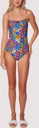 Lost + Wander Renoir One Piece Bathing Suit In Flower Multi