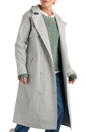 Seasalt Cornwall Penweathers Waterproof Trench Coat in Driftwood at Nordstrom, Size 12 Us