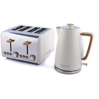 Hamilton Beach Kettle & Toaster Set Scandi Collection Matte Cream