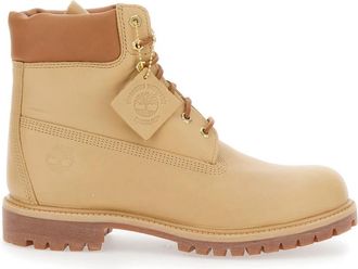 Timberland Premium 6-Inch Waterproof Boot - Heren - Veterlaarzen - Beige - 40 1/2 EU - Leer - Schoenen