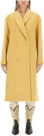 Isabel Marant Theodore Coat - female - Isabel Marant - Double-Breasted Coats - Yellow - M - Coats