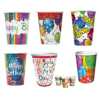 Trade Shop Trade Shop - Conjunto De Gafas De Tarjetas De 48pcs Para Fiesta Feliz Fiesta Feliz Fiesta Fiesta