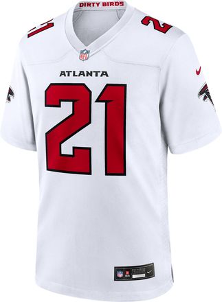 Nike Deion Sanders Atlanta Falcons Retired Nike Mens NFL Game Jersey in White | 67NM0IUXW13-E9X