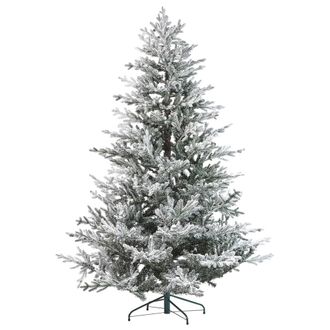 Beliani Árbol de navidad blanco verde 210 cm