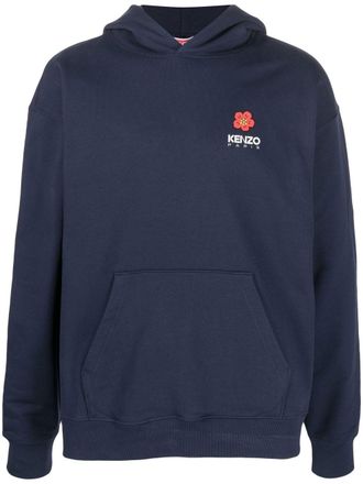Kenzo Bake Flower-print hoodie - Blue