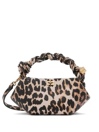 Ganni mini Bou crossbody bag - Brown