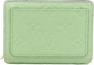 Louis Vuitton Pre-owned Wallet (bi-fold) - Dames - Vintage Accessoires - Groen - ONE Size - Leer - Vintage