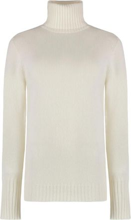 THE (ALPHABET) Maglione in cashmere a collo alto - Bianco