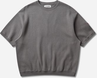 Cav Empt Men s DBL Knit Shortsleeve Crewneck Sweatshirt Khaki