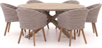 Intenso Furniture Intenso Tropea/ROUGH-Y &oslash;180cm dining tuinset 7-delig