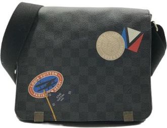 Louis Vuitton Pre-owned Borsa a tracolla District Damier Graphite - - Pre-owned - Donna - Grigio - ONE SIZE