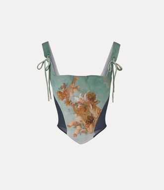Vivienne Westwood Puppy Corset Printed Cady Primavera-cherubs 40 Women