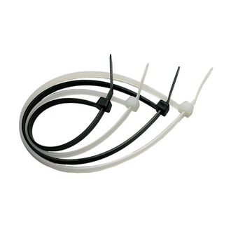 Made in Italy Fascetta A Strappo Per Cablaggio Mm 2,5 X 140 Pz 100 - Bianco