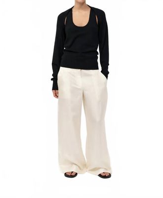 St.Agni Two Piece Jumper In Black-Violet