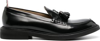 Thom Browne tassel leather loafers - men - Rubber/Calf Leather/Calf Leather - 7.5 - Black
